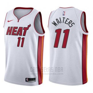 Camiseta Miami Heat Dion Waiters #11 Association 2017-18 Blanco