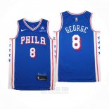 Camiseta Philadelphia 76ers Paul George #8 Icon 2024-25 Azul