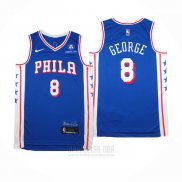 Camiseta Philadelphia 76ers Paul George #8 Icon 2024-25 Azul