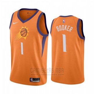 Camiseta Phoenix Suns Devin Booker #1 Statement 2019-20 Naranja