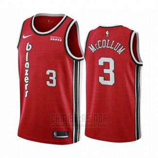 Camiseta Portland Trail Blazers C.j. McCollum #3 2017-18 Rojo