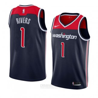 Camiseta Washington Wizards Austin Rivers #1 Statement 2018 Negro