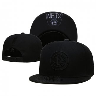 Gorra Brooklyn Nets Black On Black 9FIFTY Snapback Negro