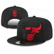 Gorra Chicago Bulls Snapback Rojo Negro