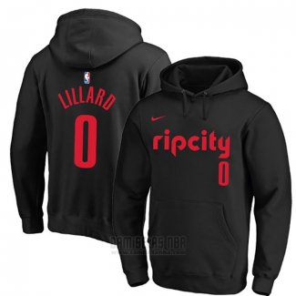 Sudaderas con Capucha Damian Lillard Portland Trail Blazers Negro Ciudad