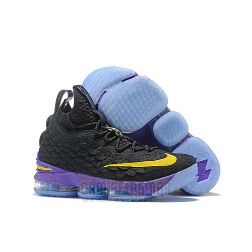 Nike Lebron 15 Violeta Negro Zapatillas de Baloncesto para Hombre